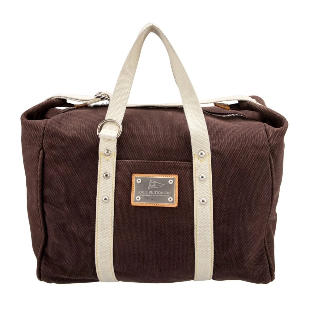 Louis Vuitton Antigua Sac Weekend Bag Tote LV Cup Mocha w/COA - Authentic